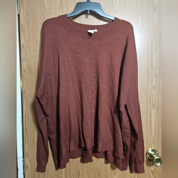 Ady P Sweaters - Ady P Burgandy Batwing Oversized Sweater Boho Style!